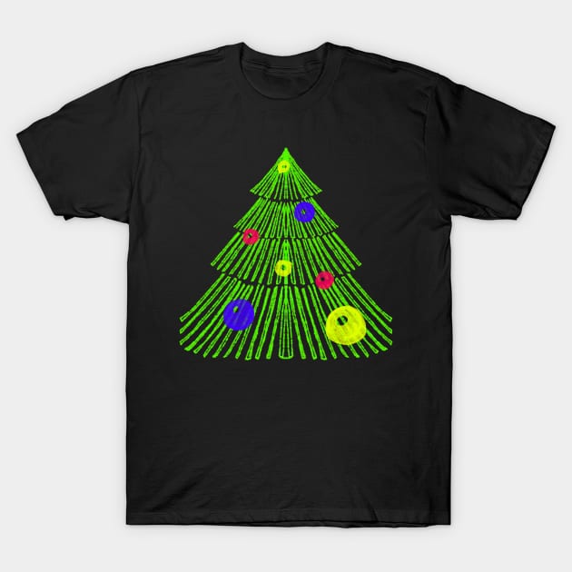 Christmas tree T-Shirt by ArtKsenia